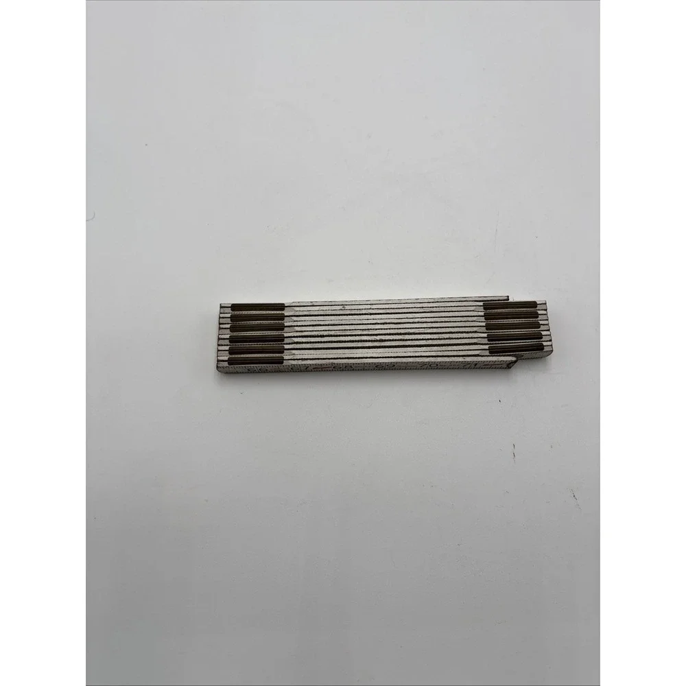 Vintage 6 ft Stanley‎ Handyman spring joints folding ruler No. 96 White